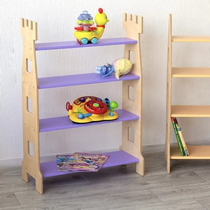 Дитяча полиця для іграшок у формі казкового замку