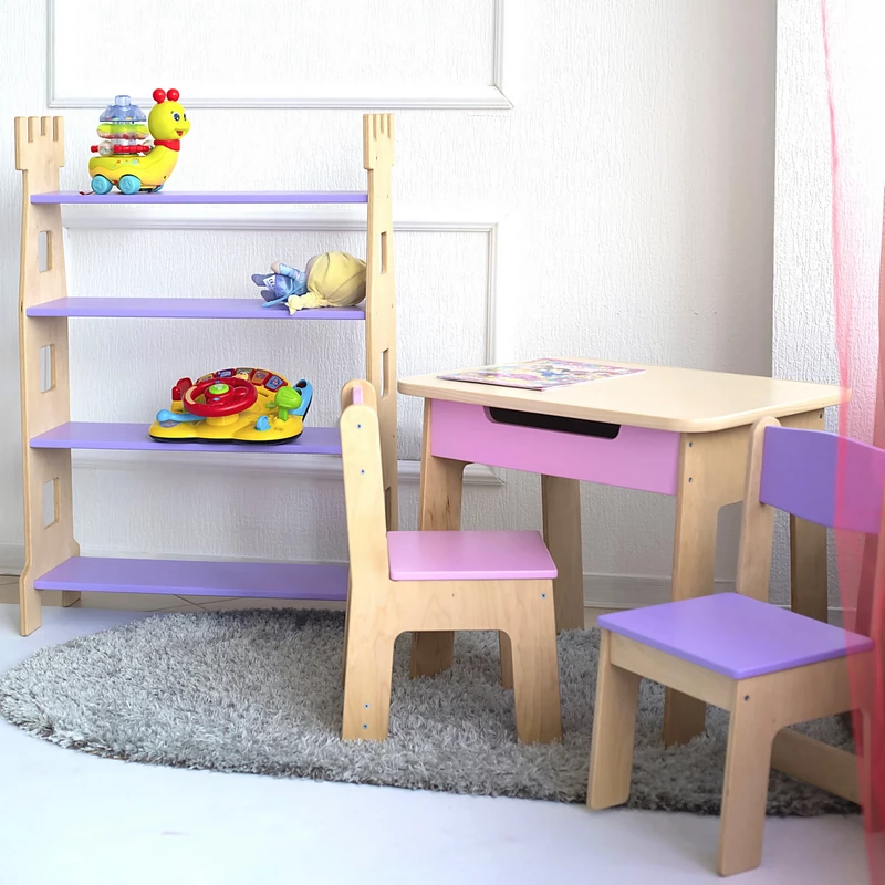 Компактна полиця для книг і іграшок для дітей