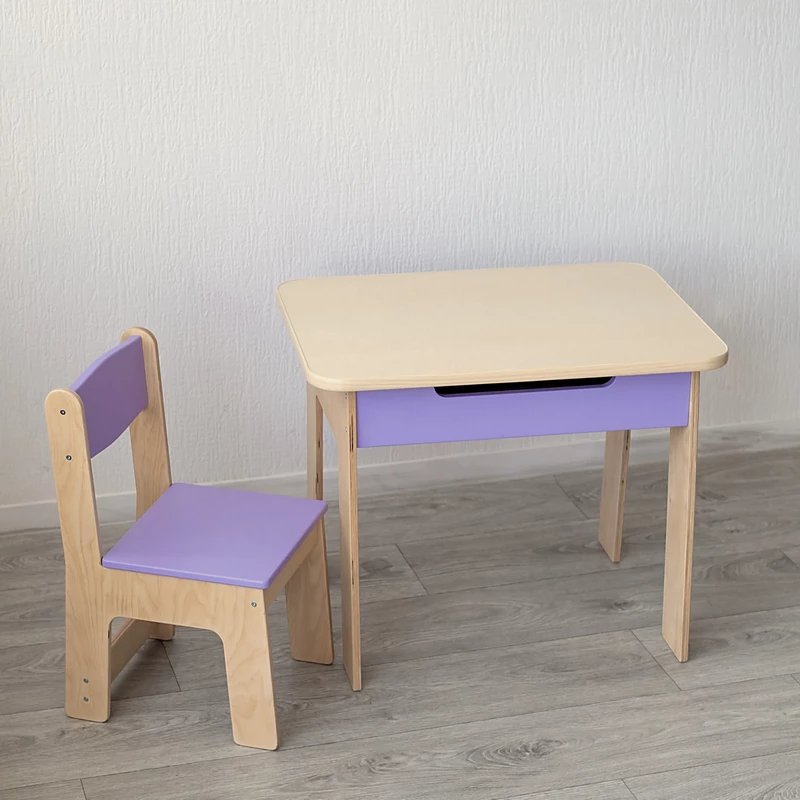 Дитячий столик зі стільчиками для малювання і навчання