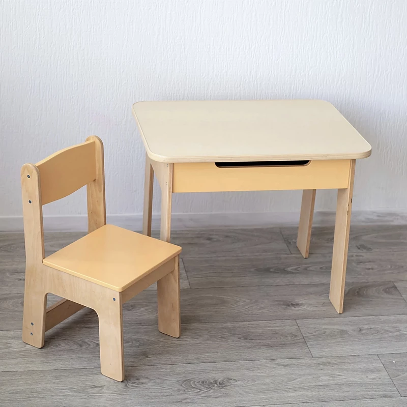 Дитячий набір стіл і два стільчики, легкі та міцні, для дітей від 1 року