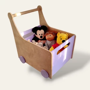 Дитячий ящик дерев'яний для іграшок, Дитячий ящик для іграшок на колесах, дитячий ящик для іграшок, дитячі меблі, меблі в дитячу кімнату, меблі в ігрову кімнату, Монтессорі