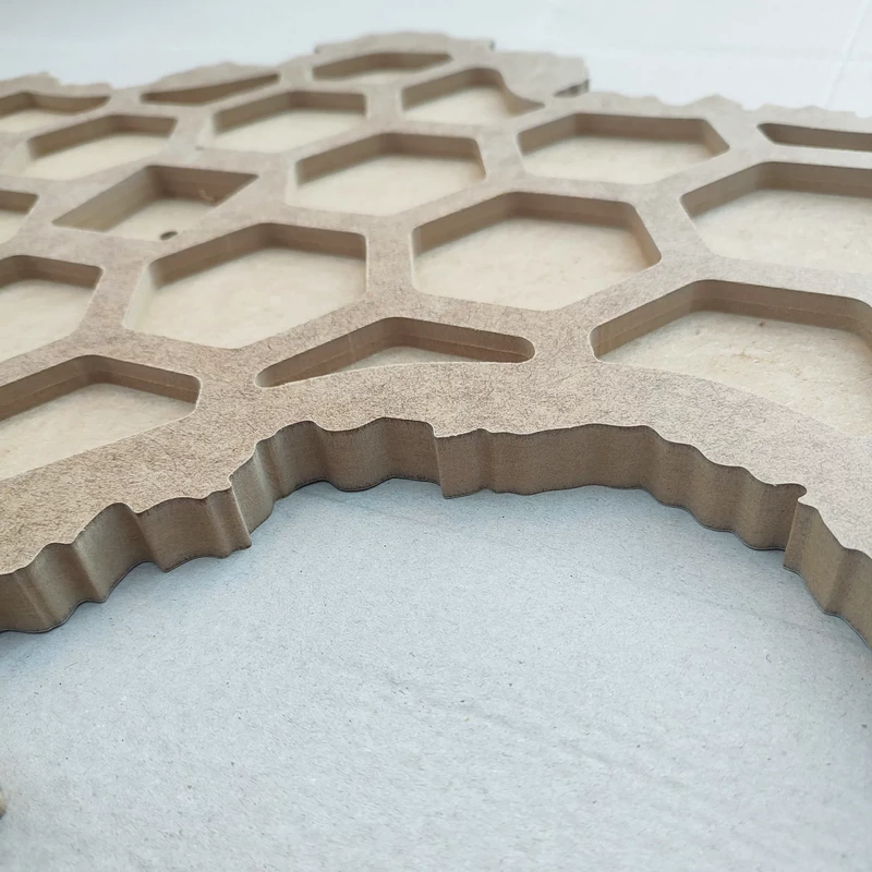 Деревʼяний артборд карта України з МДФ для виготовлення годинників, заливки смолою та інтерʼєрного декору