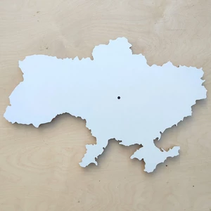 Карта України артборд з МДФ для заливки епоксидною смолою, малювання та авторських арт-робіт